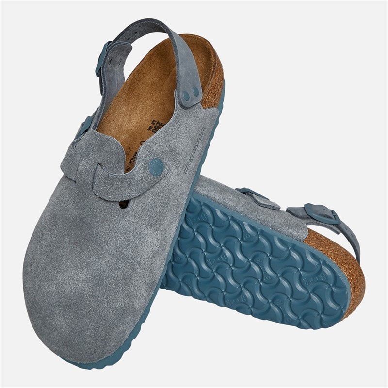 Birkenstock Tokio Ankle Strap Clogs Basalt Gray - Image 4