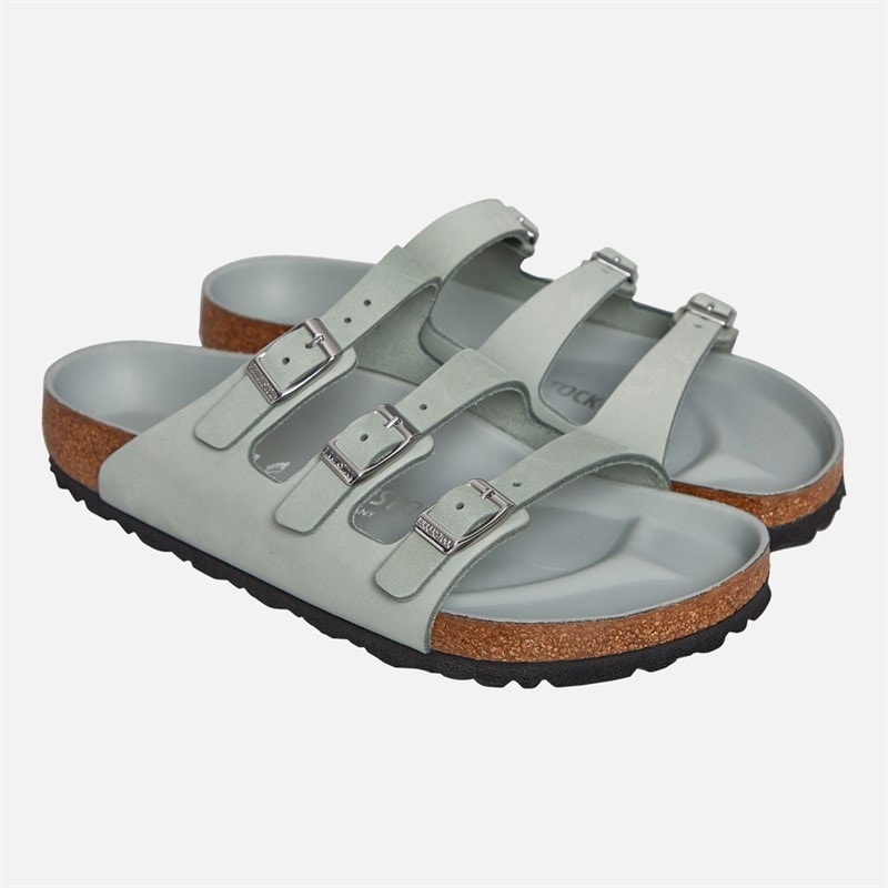 Birkenstock Womens Florida Triple Strap Sandals Pure Sage - Image 2
