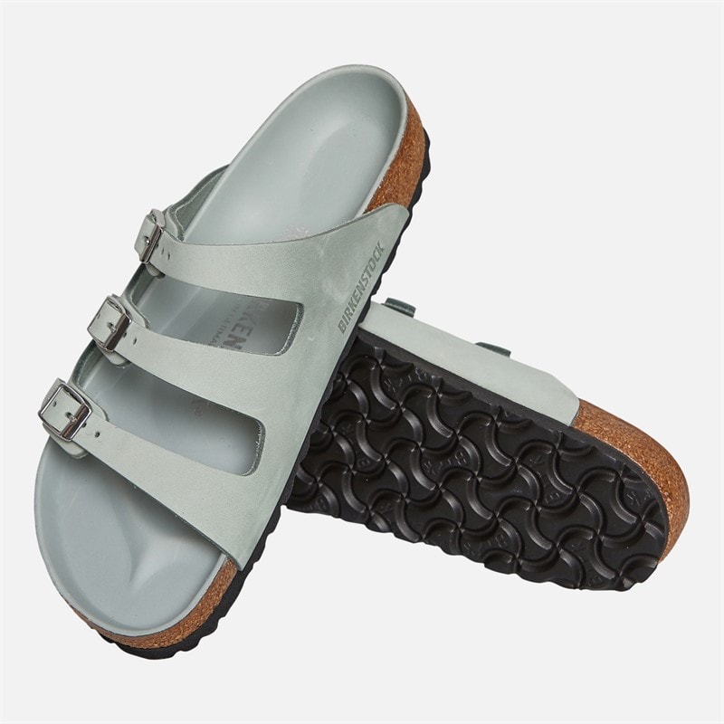 Birkenstock Womens Florida Triple Strap Sandals Pure Sage - Image 4