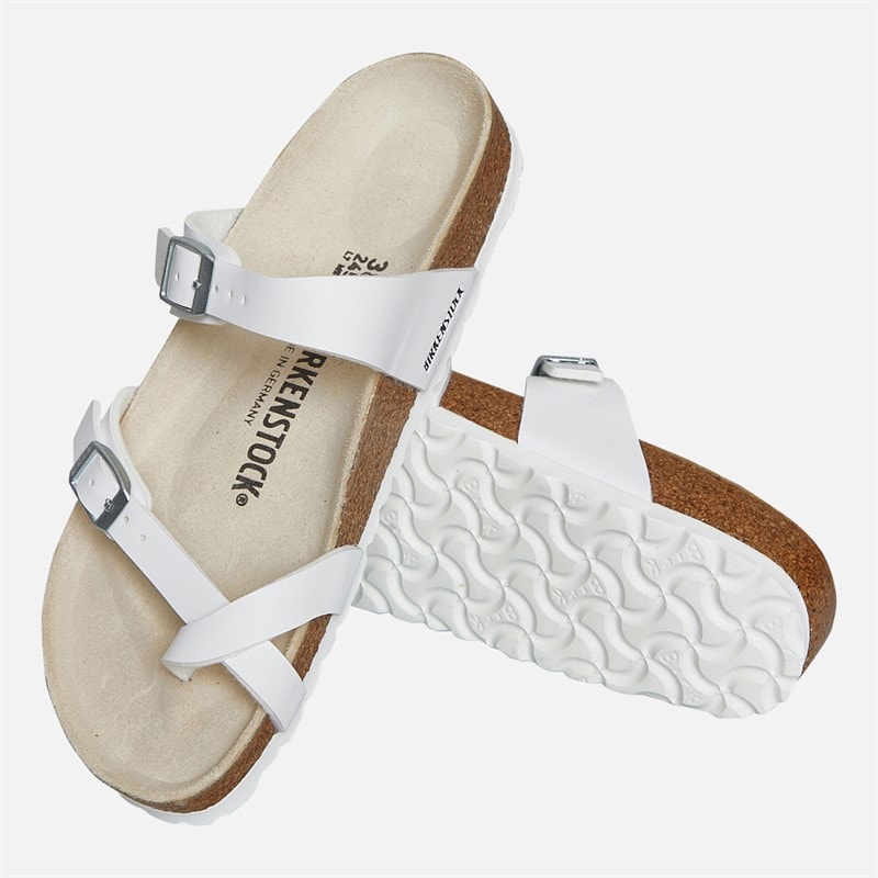 Birkenstock Womens Mayari Dual Strap Sandals White - Image 2