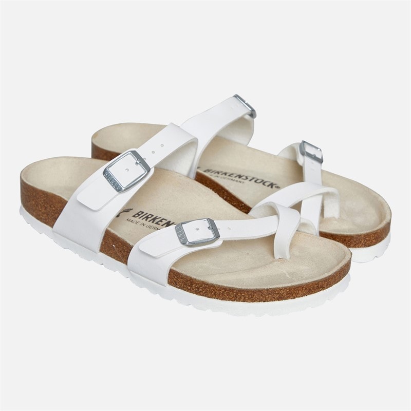 Birkenstock Womens Mayari Dual Strap Sandals White - Image 3