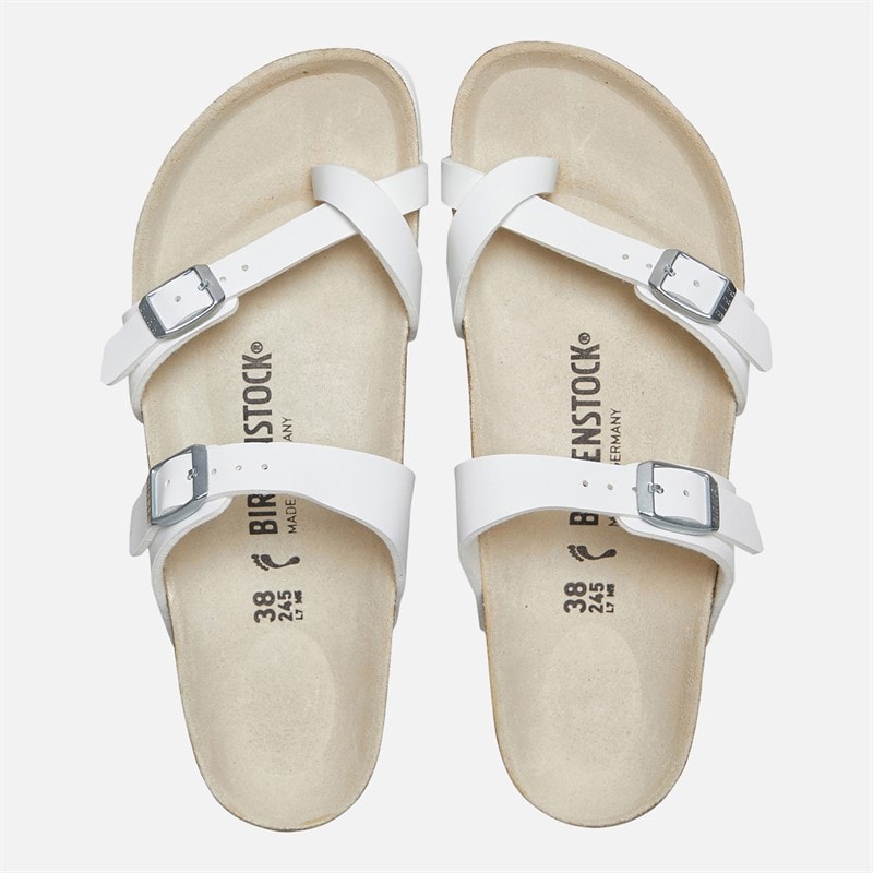 Birkenstock Womens Mayari Dual Strap Sandals White - Image 4