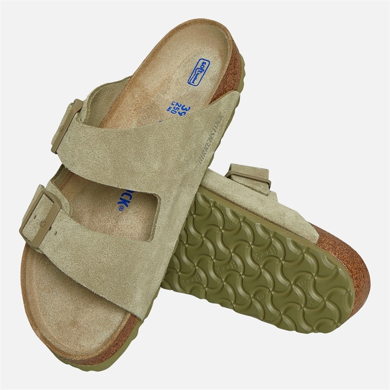 Birkenstock Arizona Dual Strap Sandals Faded Khaki - Image 4