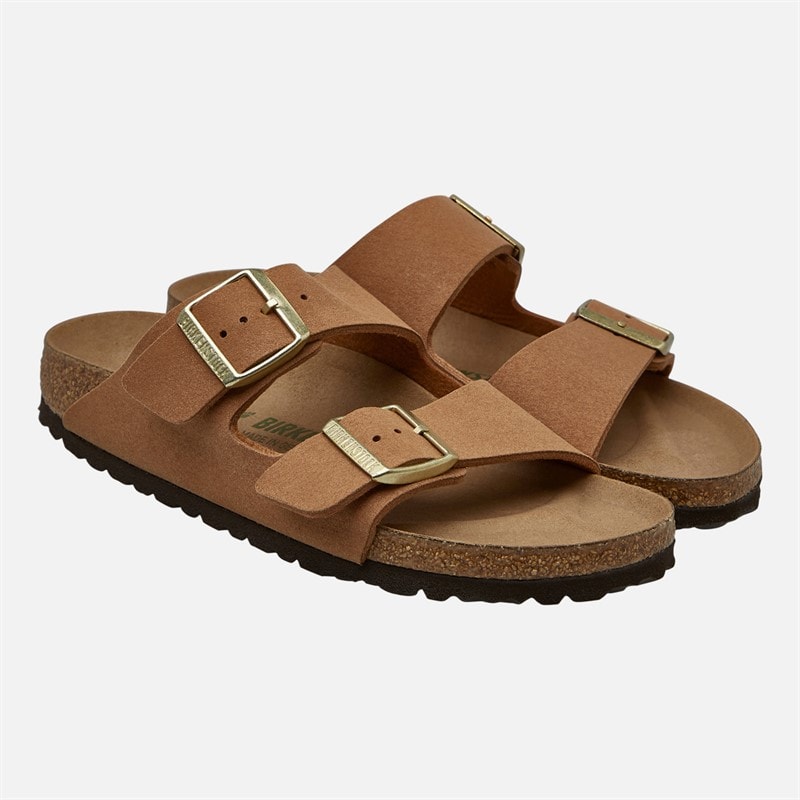 Birkenstock Womens Arizona Double Buckle Sandals Soft Pecan - Image 3