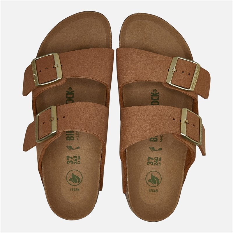 Birkenstock Womens Arizona Double Buckle Sandals Soft Pecan - Image 4