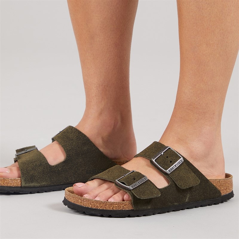 Birkenstock Arizona Double Buckle Sandals Thyme - Image 1