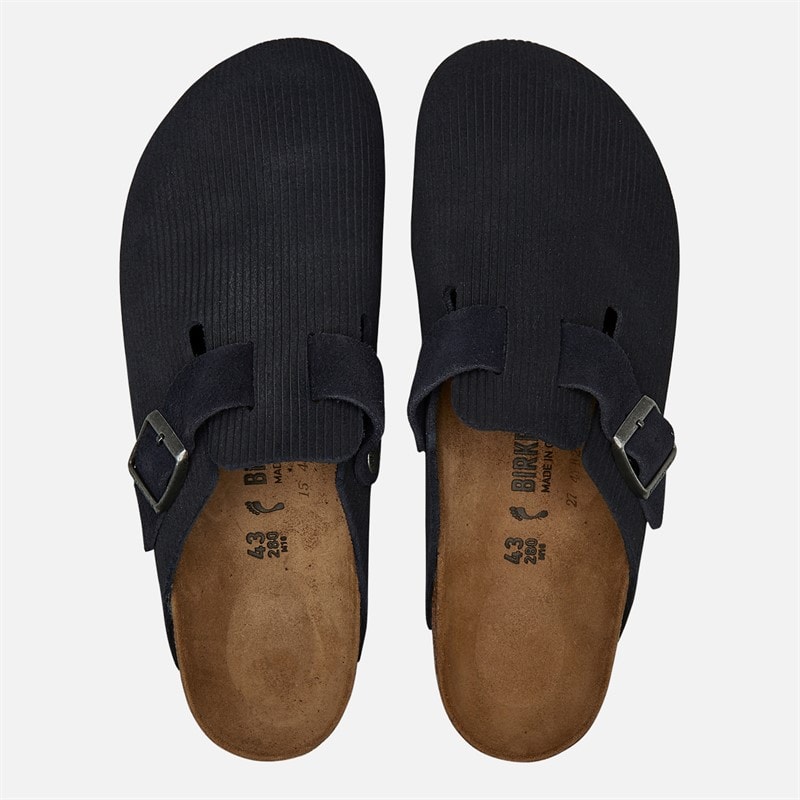 Birkenstock Mens Boston Corduroy Clogs Midnight - Image 3