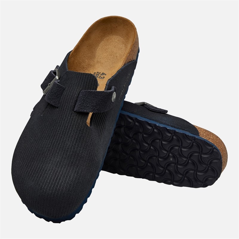 Birkenstock Mens Boston Corduroy Clogs Midnight - Image 4