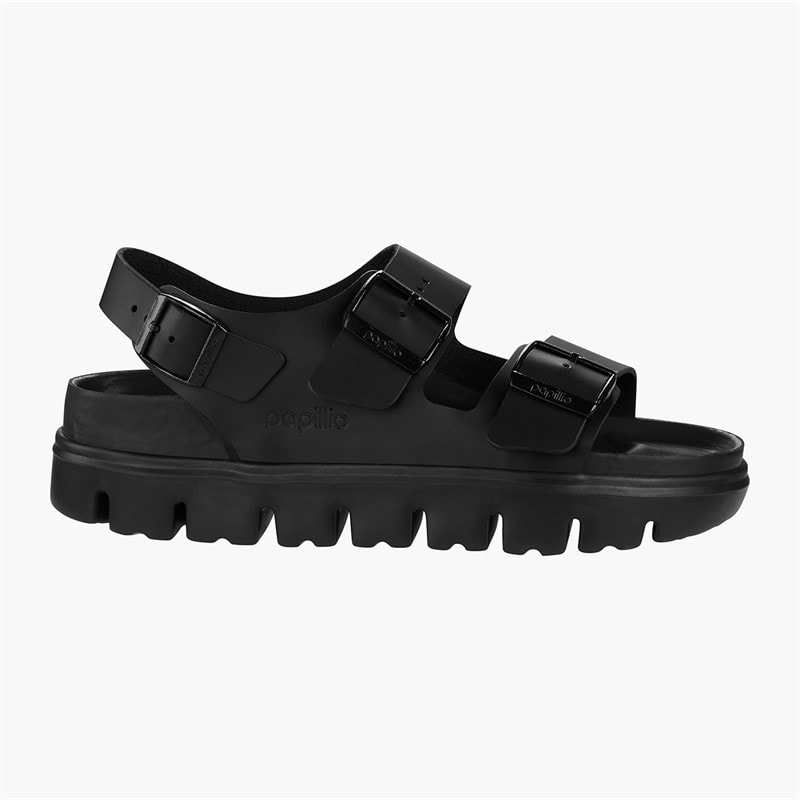 Birkenstock Womens Milano Chunky Sandals Black - Image 2