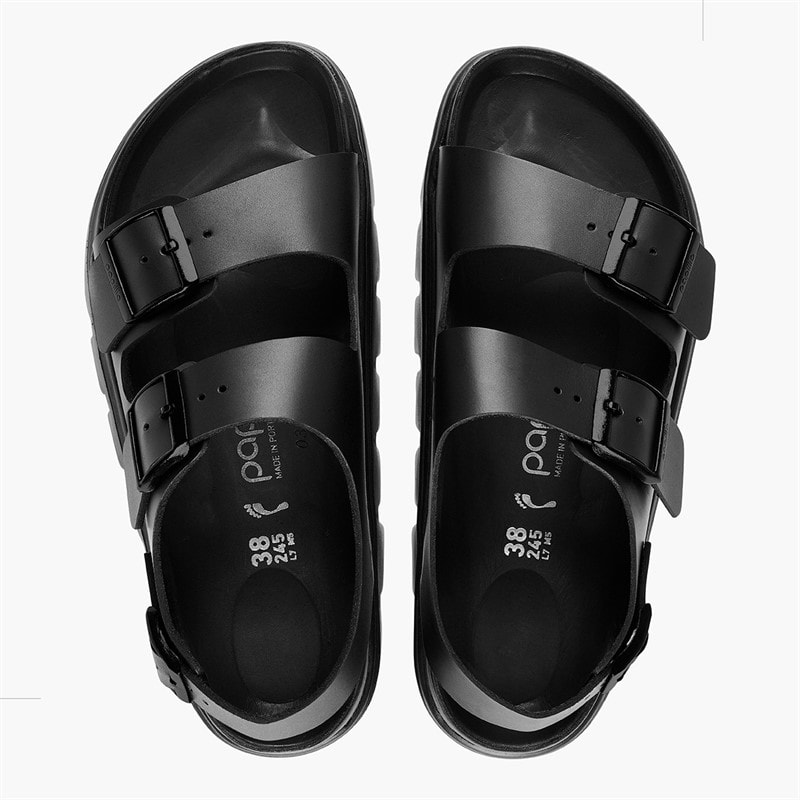 Birkenstock Womens Milano Chunky Sandals Black - Image 3