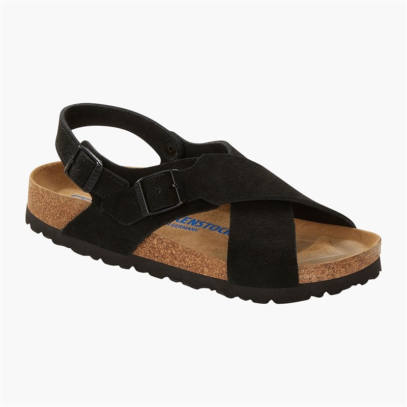 Birkenstock Womens Tulum Cross Strap Sandals Black