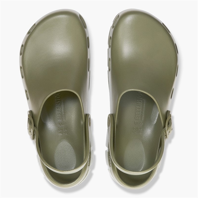 Birkenstock Mens Birki Flow Eva Clogs Khaki - Image 3