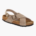 Birkenstock Womens Tulum Cross Strap Sandals Taupe