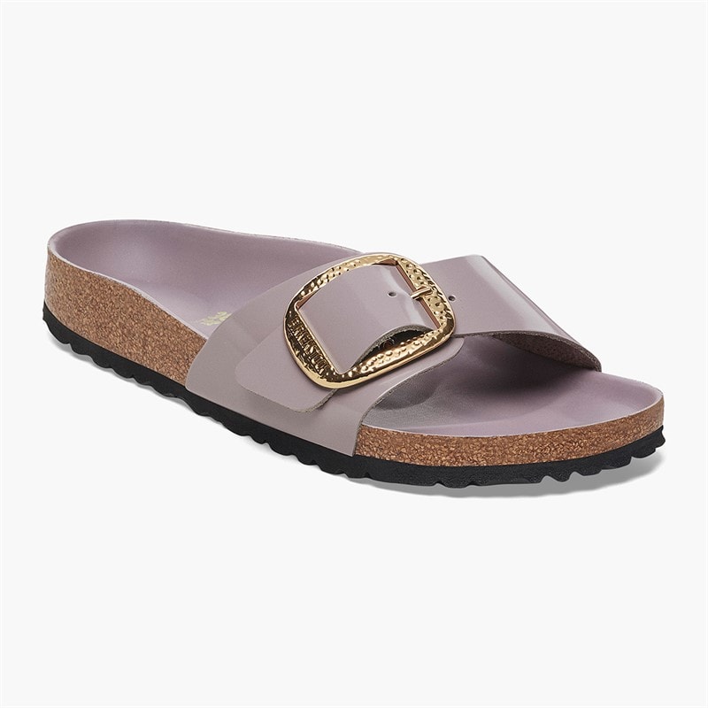 Birkenstock Womens Madrid Big Buckle Sliders Faded Purple - Image 1