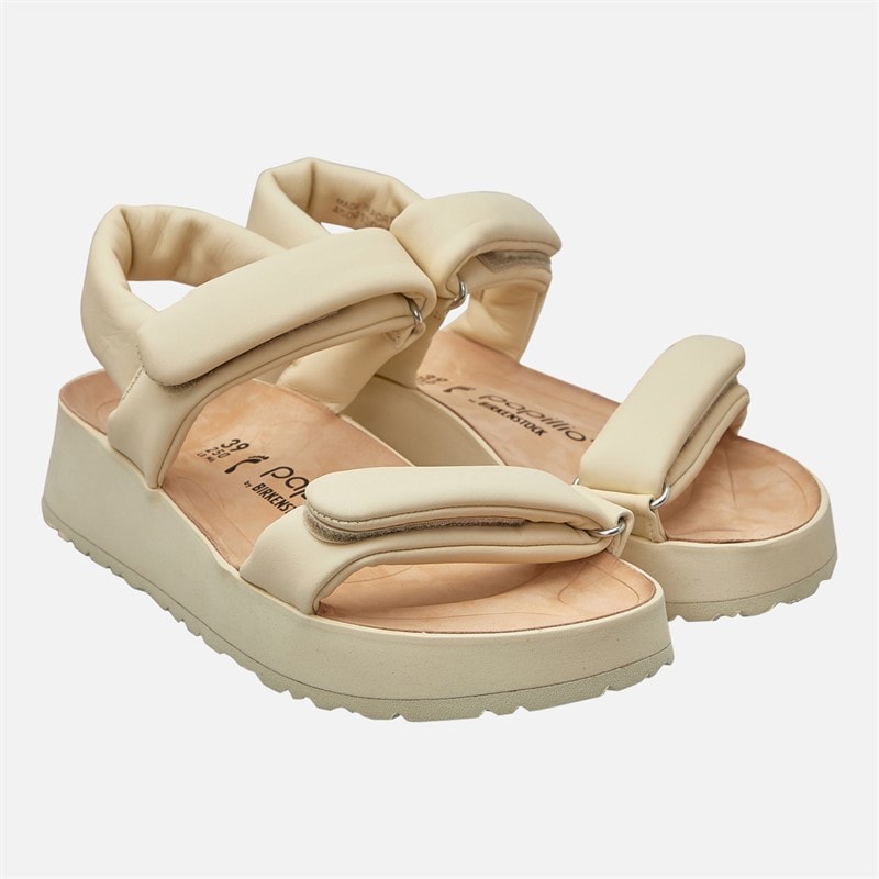 Birkenstock Womens Theda Ankle Strap Sandals Ecru - Image 2