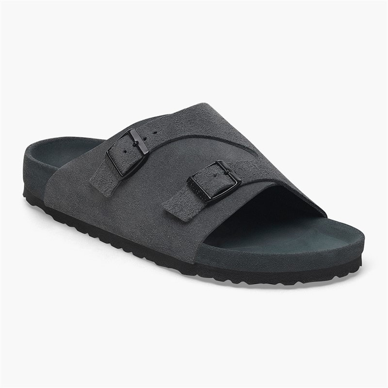 Birkenstock Mens Zürich Sandals Allover Charcoal - Image 1
