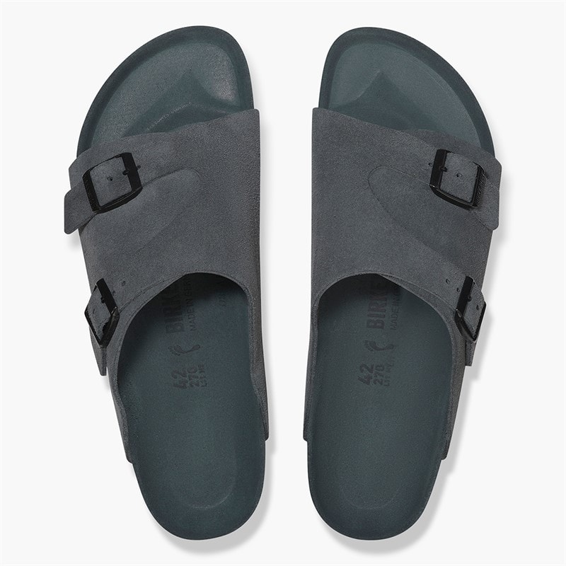 Birkenstock Mens Zürich Sandals Allover Charcoal - Image 3