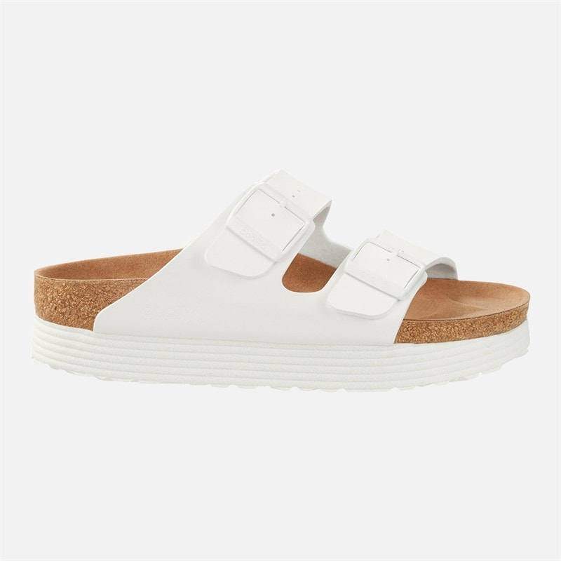 Birkenstock Womens Arizona Narrow Fit Dual Strap Sandals White - Image 2