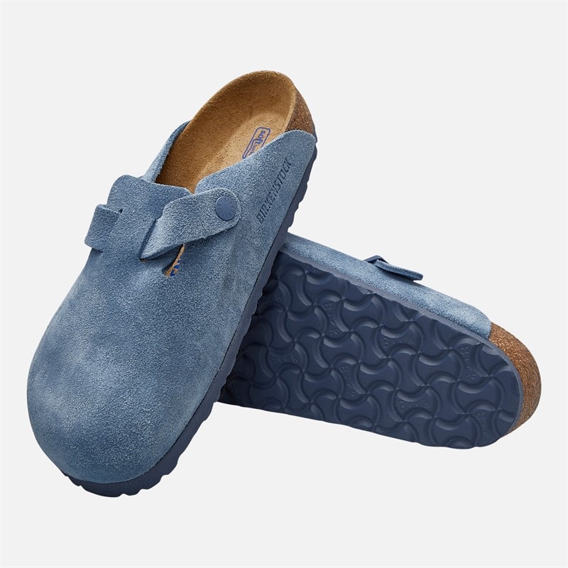 Birkenstock Womens Boston Clogs Elemental Blue - Image 4