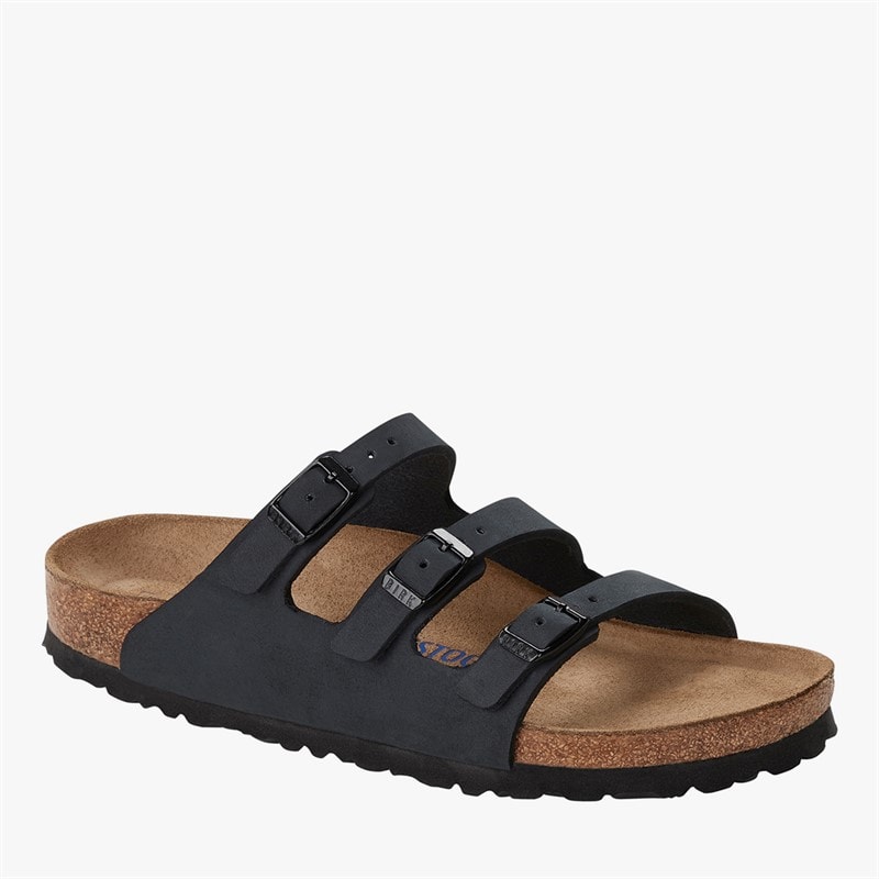 Birkenstock Womens Florida Triple Strap Sandals Black - Image 2