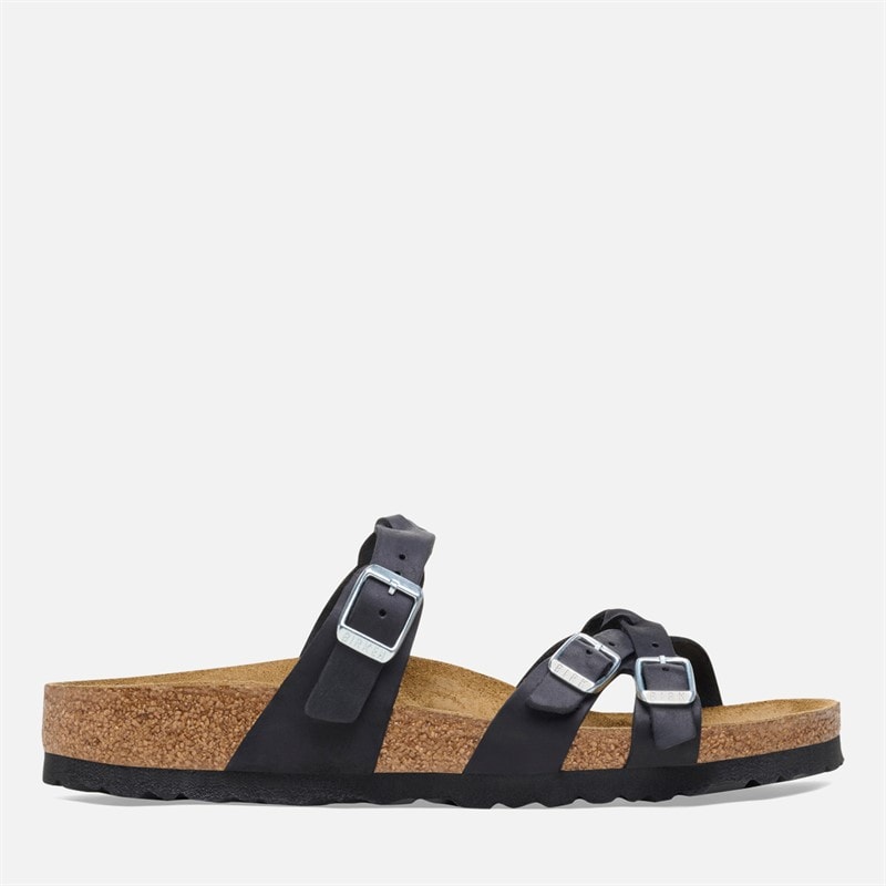 Birkenstock Womens Franca Braided Strap Sandals Black