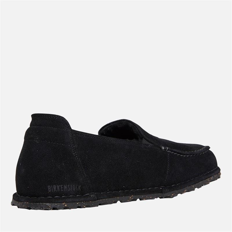 Birkenstock Mens Utti Shearling Moc Slippers Black - Image 5