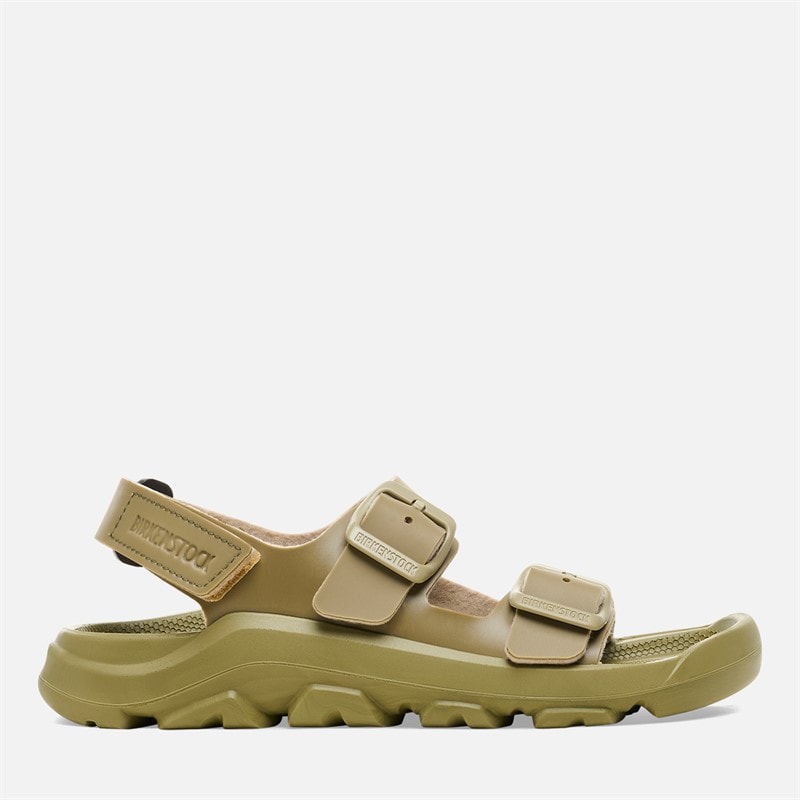 Birkenstock Junior Mogami Ankle Strap Sandals Faded Khaki