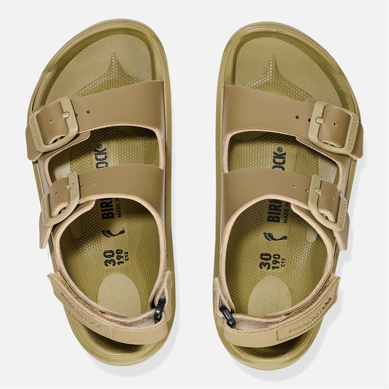 Birkenstock Junior Mogami Ankle Strap Sandals Faded Khaki - Image 3