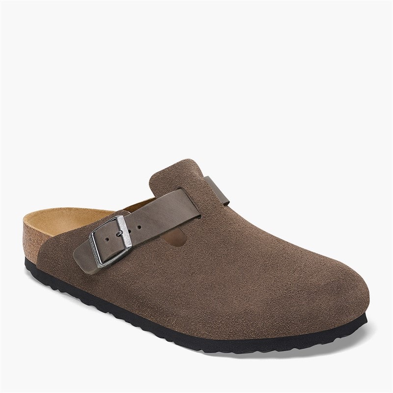 Birkenstock Mens Boston Clogs Concrete Gray - Image 2