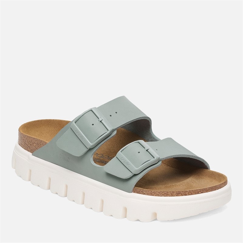 Birkenstock Womens Arizona Chunky Dual Strap Sandals Pure Sage - Image 2