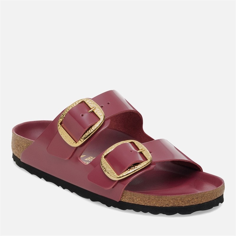 Birkenstock Womens Arizona Big Buckle Dual Strap Sandals High Shine Zinfandel - Image 2