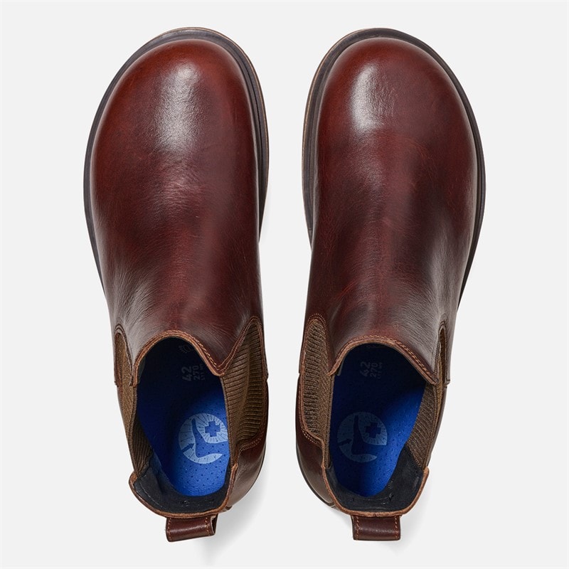 Birkenstock Mens Highwood Chelsea Boots Chocolate - Image 3