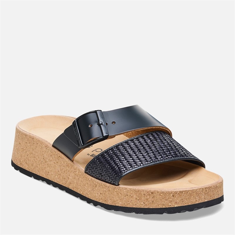 Birkenstock Womens Almina Dual Strap Sandals Black - Image 2