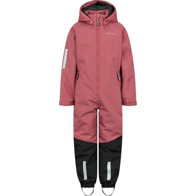 True North Girls Waterproof Overall Oxford Snowsuit Rose