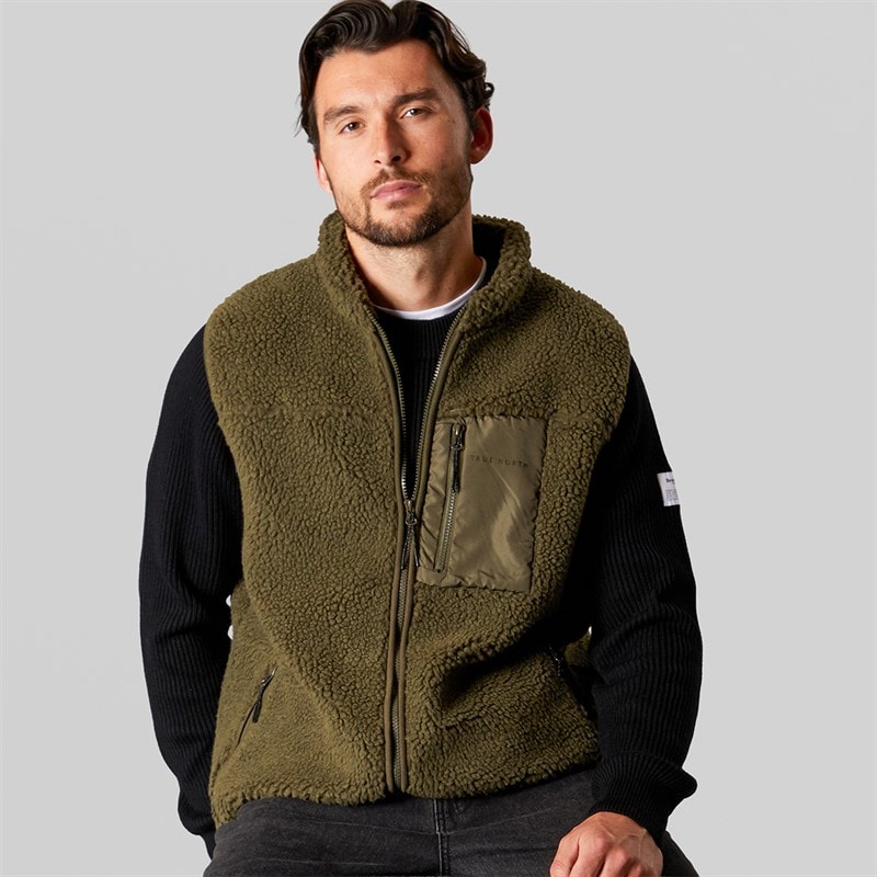 True North Mens Pile Vest Tarmac - Image 1