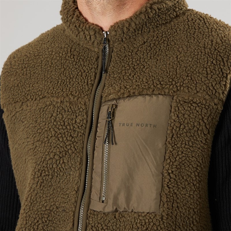 True North Mens Pile Vest Tarmac - Image 3
