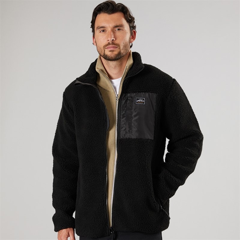 True North Mens Pile Jacket Black