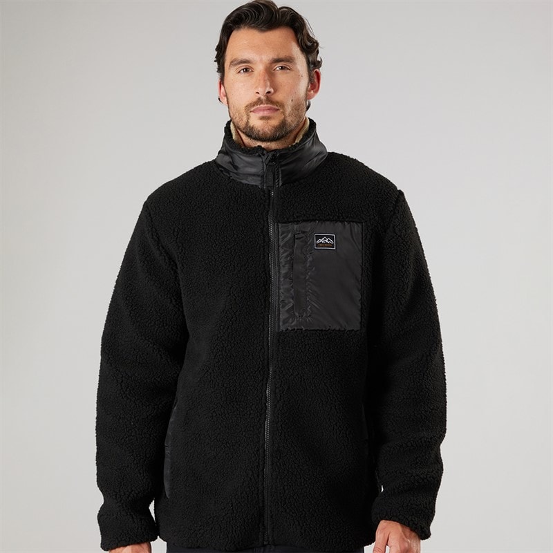 True North Mens Pile Jacket Black - Image 5