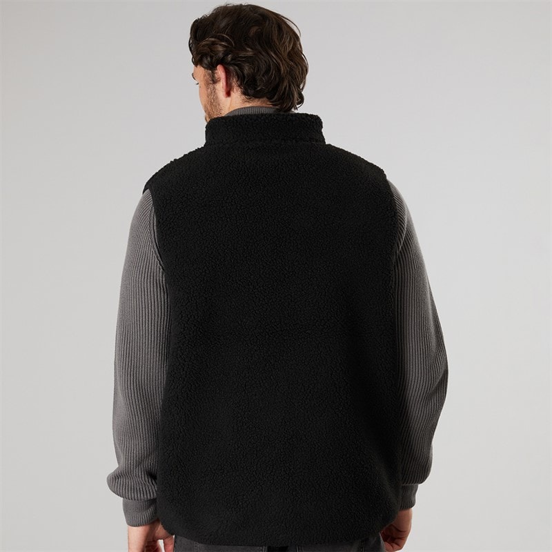 True North Mens Pile Vest Black - Image 2