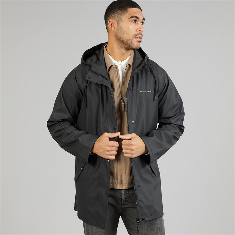 True North Mens PU Coat Black