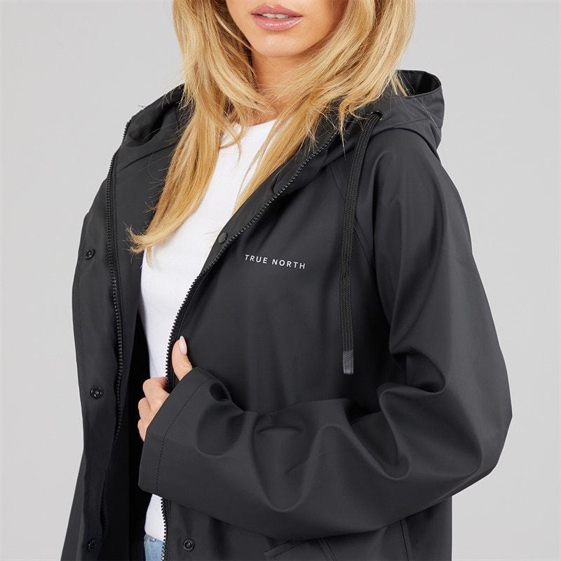 True North Womens PU Coat Black - Image 3