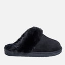 True North Womens Sheepskin Slippers Black