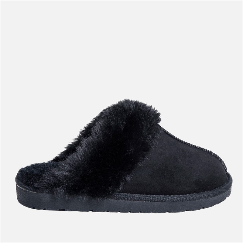 True North Womens Sheepskin Slippers Black