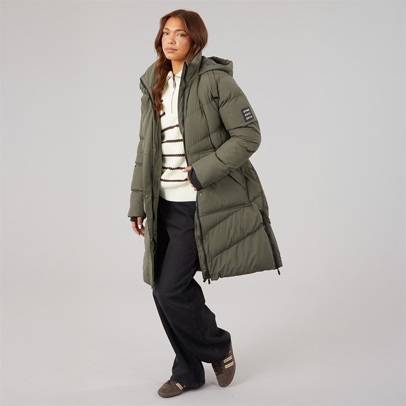 True North Womens Barbro Coat Dark Green Dk-Green - Image 4