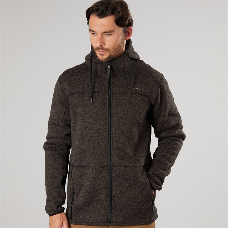 True North Mens Flatfleece Jacket Black - Image 3