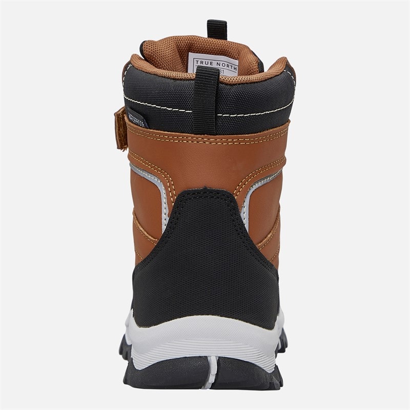 True North Kids Waterproof Snowflake Boots Brown - Image 3