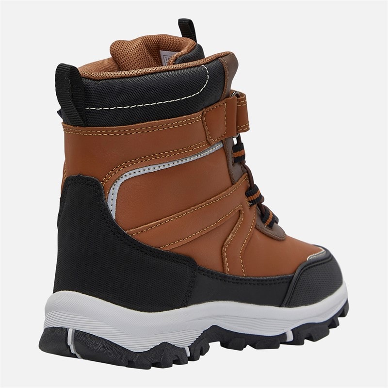 True North Kids Waterproof Snowflake Boots Brown - Image 5