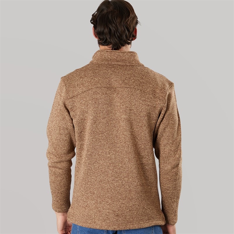 True North Mens Flatfleece Jacket Bark - Image 2