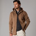 True North Mens Flatfleece Jacket Bark
