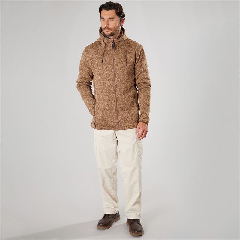 True North Mens Flatfleece Jacket Bark - Image 3